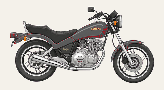 Classic Colour — Motorline custom motorcycle drawing